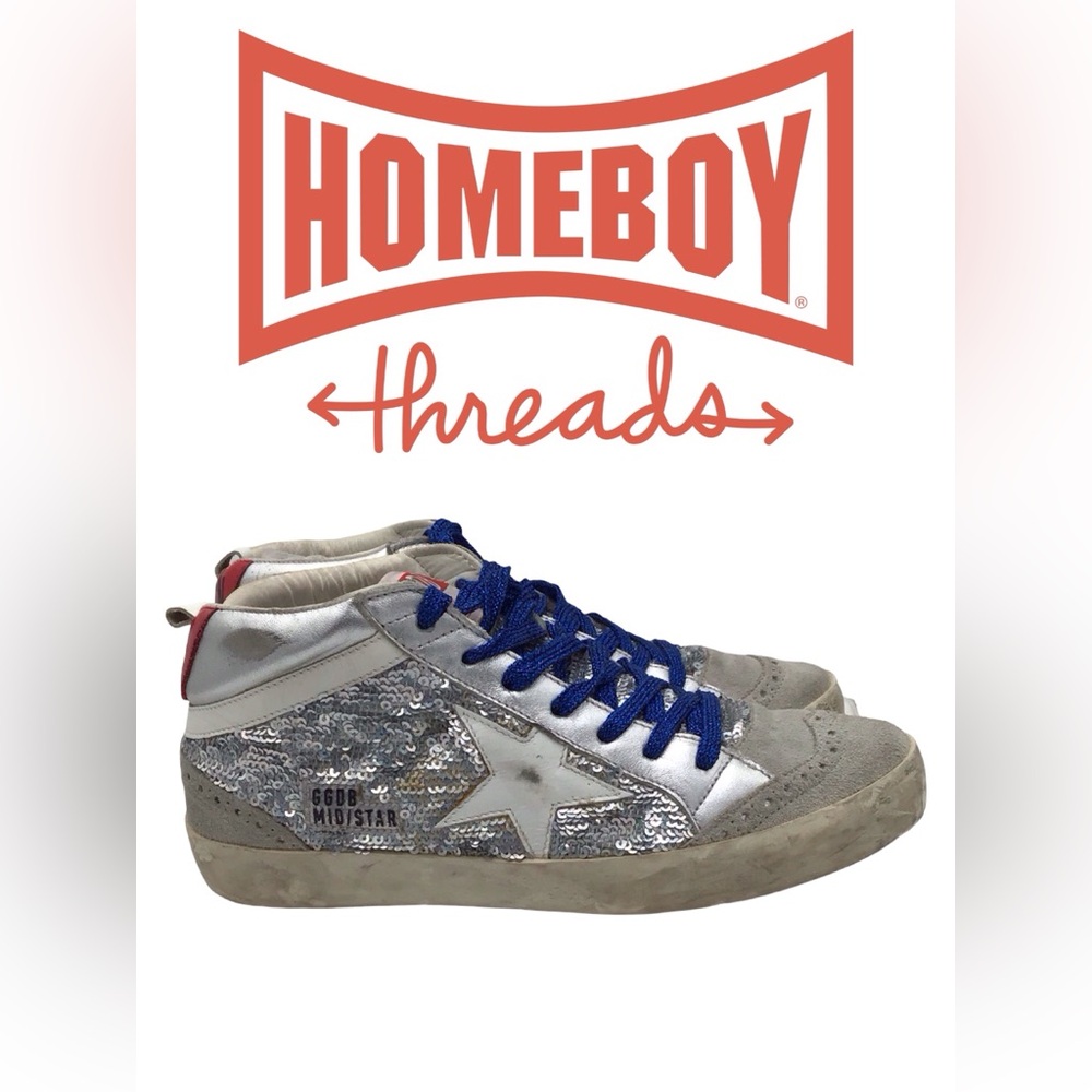 Golden Goose Deluxe Brand Silver Sneakers Women’s size EURO 37 US 5.5 - Picture 5 of 7